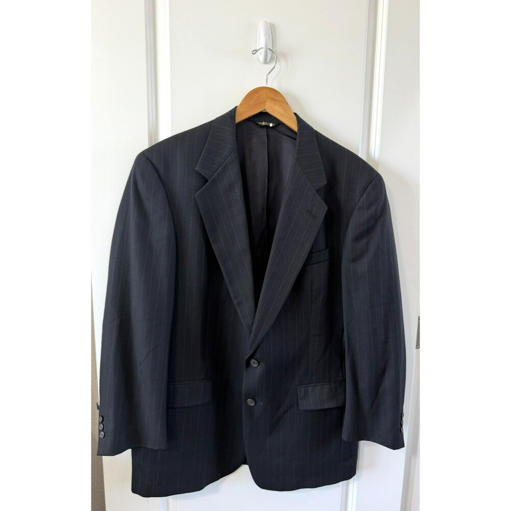 Vtg Austin Reed London Men’s Blazer 42R Black Wool Suit Jacket Made in USA